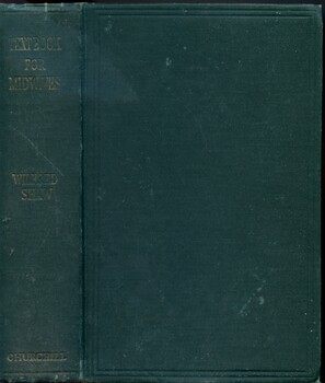 Front cover and spine of 'Textbook for midwives', Shaw, 1948
