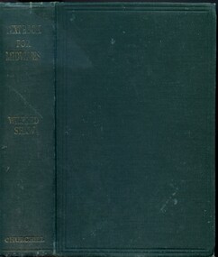 Front cover and spine of 'Textbook for midwives', Shaw, 1948