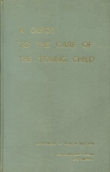 Front cover of 'A guide to the care of the young child', 1963 Scantlebury Brown & Cambell
