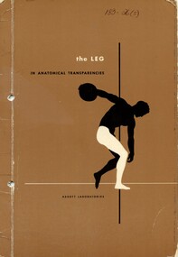 Front cover of 'The leg in anatomical transparencies', 1960, Abbott Laboratories