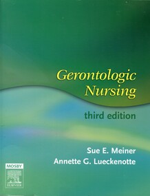 Front covrt of 'Gerontological Nursing', 2006, Meiner & Lueckenotte