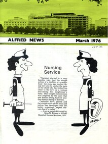 Front page of 'Alfred News March 1976'
