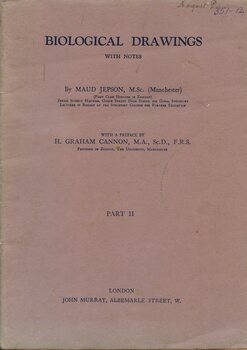 Front cover of 'Biological Drawings Part II' 1942, Maud Jepson