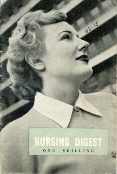 Front cover of 'Nursing Digest' 1951, Hospital and Charities Commission