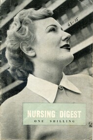 Front cover of 'Nursing Digest' 1951, Hospital and Charities Commission