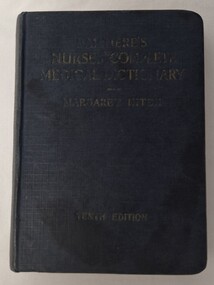 Front cover of 'Bailliere's nurses' complete medical dictionary', 1944, Bailliere