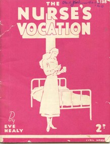 Front cover of 'The Nurses Vocation', 1937, Eve Healy