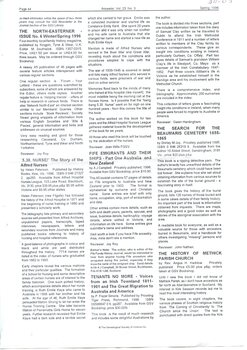 Book review of '530 nurse! :the story of the Alfred nurses,' Ancestor, Spring 1996, Joan Willis, reviewer
