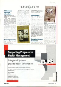 Book review 5.30 nurse! :the story of the Alfred nurses, page 17, Hospital & Healthcare, August 1966