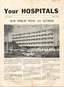 First Page of 'Your Hospitals Volume 3, No 2", Hospitals and Charities Commission, July 1966