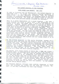 Document The Alfred Hospital in the thirties' [ca.1990] Ogden