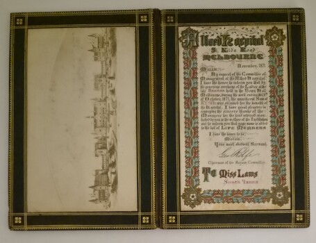 Alfred Hospital life membership certificate