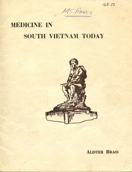 Front cover of 'Medicine in South Vietnam today', Brass, 1967