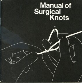 Front cover of 'Manual of surgical knots', Zikria