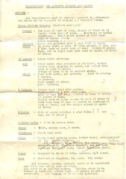 First page of 'Instructions for approved nursing applicants', Alfred Hospital [ca.1937]
