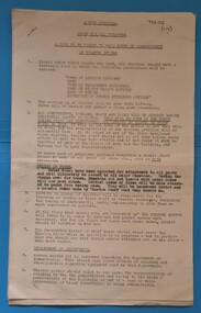 First page of 'Alfred Hospital rules for all theatres '[ca.1950's]