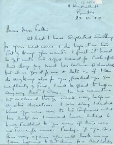 First page of Room 8. cupboard 12, Shelf 2, AH nursing memorabilia
