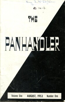 Front cover of 'The panhandler Volume One August 1953 number one"