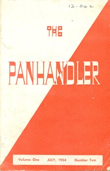 Front cover of The panhandler volume one July 1954 number two