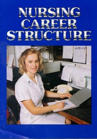 Front cover of 'Nursing Career Structure', Health Department Victoria, 1986