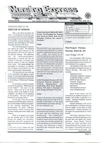 First page of The Alfred Group of Hospitals Nursing Express, December 1993
