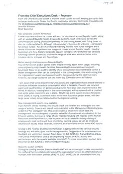 First page of newsletter: From the chief executive's desk, Jennifer Williams,February 2007