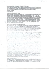 First page of newsletter: From the chief executive's desk, Jennifer Williams,February 2007