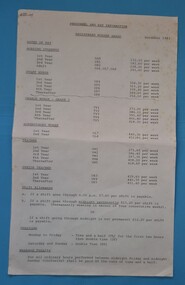 First page of Registered Nurses Award - rates of pay, Novemeber 1983 [Victoria]