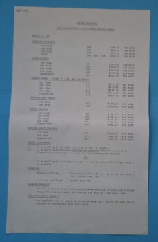First page of Registered Nurses Award - professional rates of pay, [ca. 1986] [Victoria]