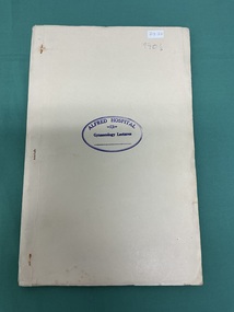 Front cover of Alfred Hospital Gynaecology Lectures [ca.1970’s]