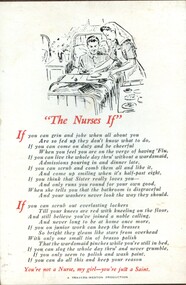 ''The Nurses If", unknown, [ca.1930]