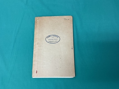 Front cover of Alfred Hospital Gynaecology Lectures [ca.1960’s]