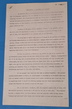 First page of 'Matron - patterns and problems', Sewell, 1971