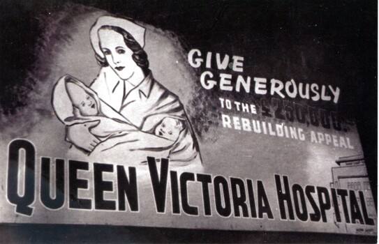 Front of postcard 'Give Generoursly' , Queen Victoria Womens Centre [ca.2000]