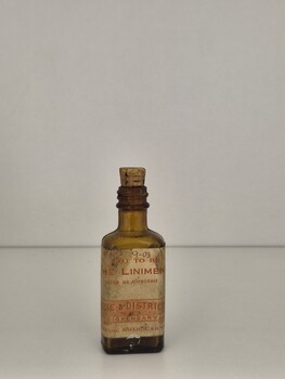 Front view of linament bottle