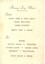 Back of Christmas Card with menu, Alfred Hospital , 1949