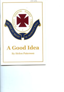 Front cover of 'A Good Idea', Helen Paterson 2018