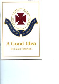 Front cover of 'A Good Idea', Helen Paterson 2018
