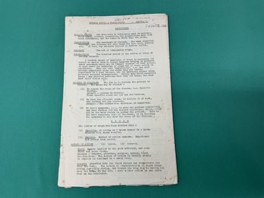 First page of Material Medica lecture notes [ca.1930’s], Alfred Hospital