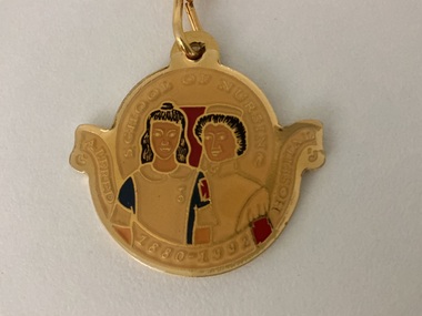 front of Alfred Hospital School of Nursing key ring