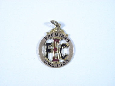 Commemorative medal, W. Brown, 1923 Premiership medal, 1923