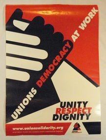 Poster, Unions democracy at work, 2006