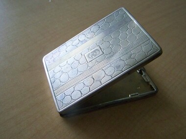 1940s silver cigarette case