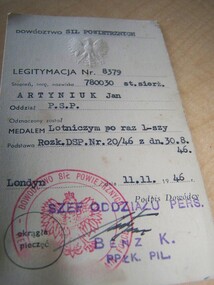 air force medal  card