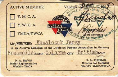 YMCA membership Germany DP