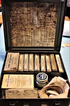 U.S Army first aid kit for emergency use only.