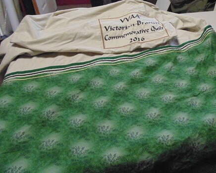 A Quilt Made by the VVAA Victorian Branch, 2016.