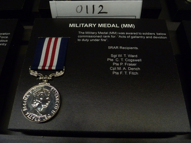 Medal - Medal, Replica, Military Medal (MM)