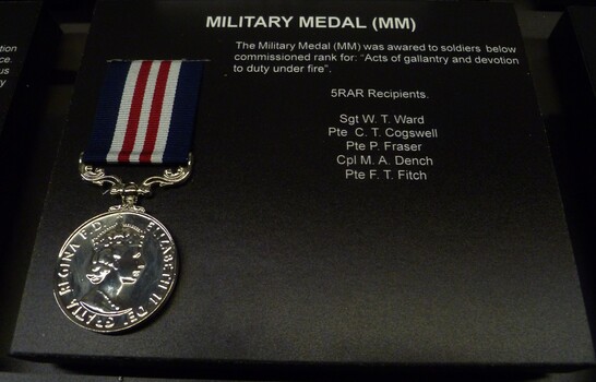 Medal, Replica for 5RAR Recipients