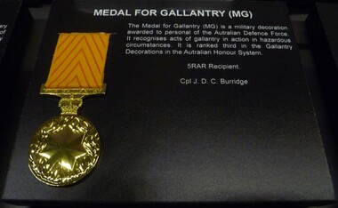 Medal, Replica Medal for Gallantry (MG) for 5RAR Recipient